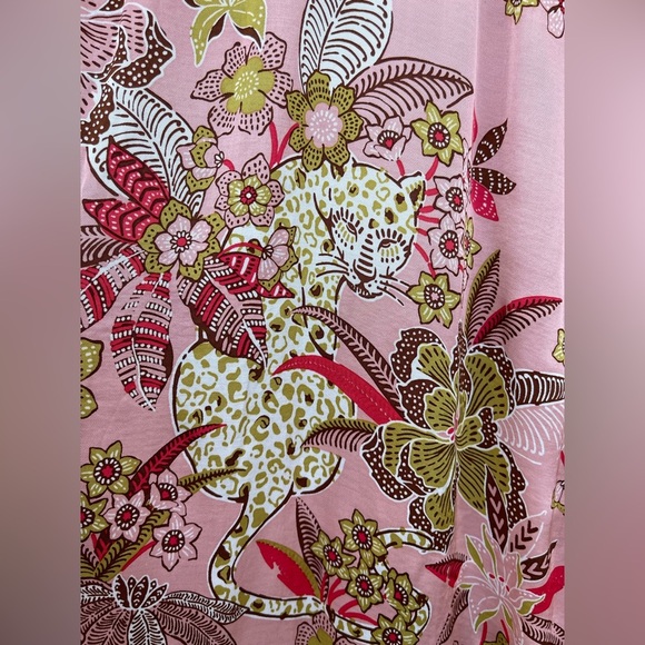 poupette st barth long kaftan amaya pink leo forest size M/L - Picture 13 of 16